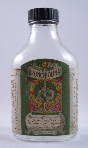 1. Bronchiolina, Istituto Farmacoterapico Italiano, Roma, affezioni respiratorie, anni ‘40