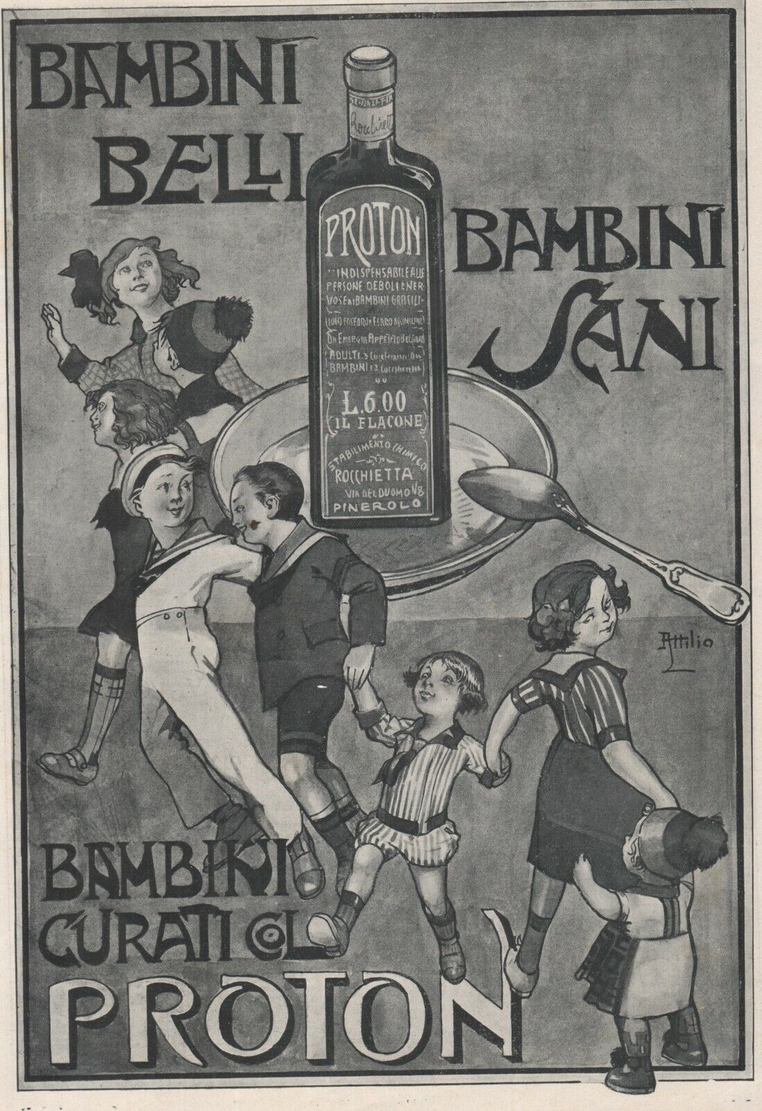 12b. Proton di Camillo Rocchietta, Pinerolo, anni 30, pubblicità