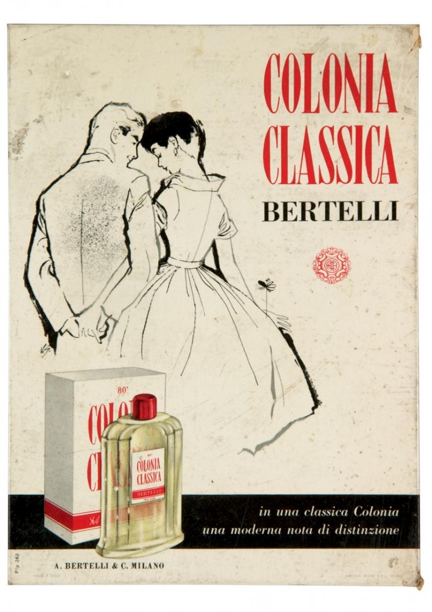 3. Colonia classica Bertelli, profumiere Achille Bertelli, Milano, anni ’50 del 1900