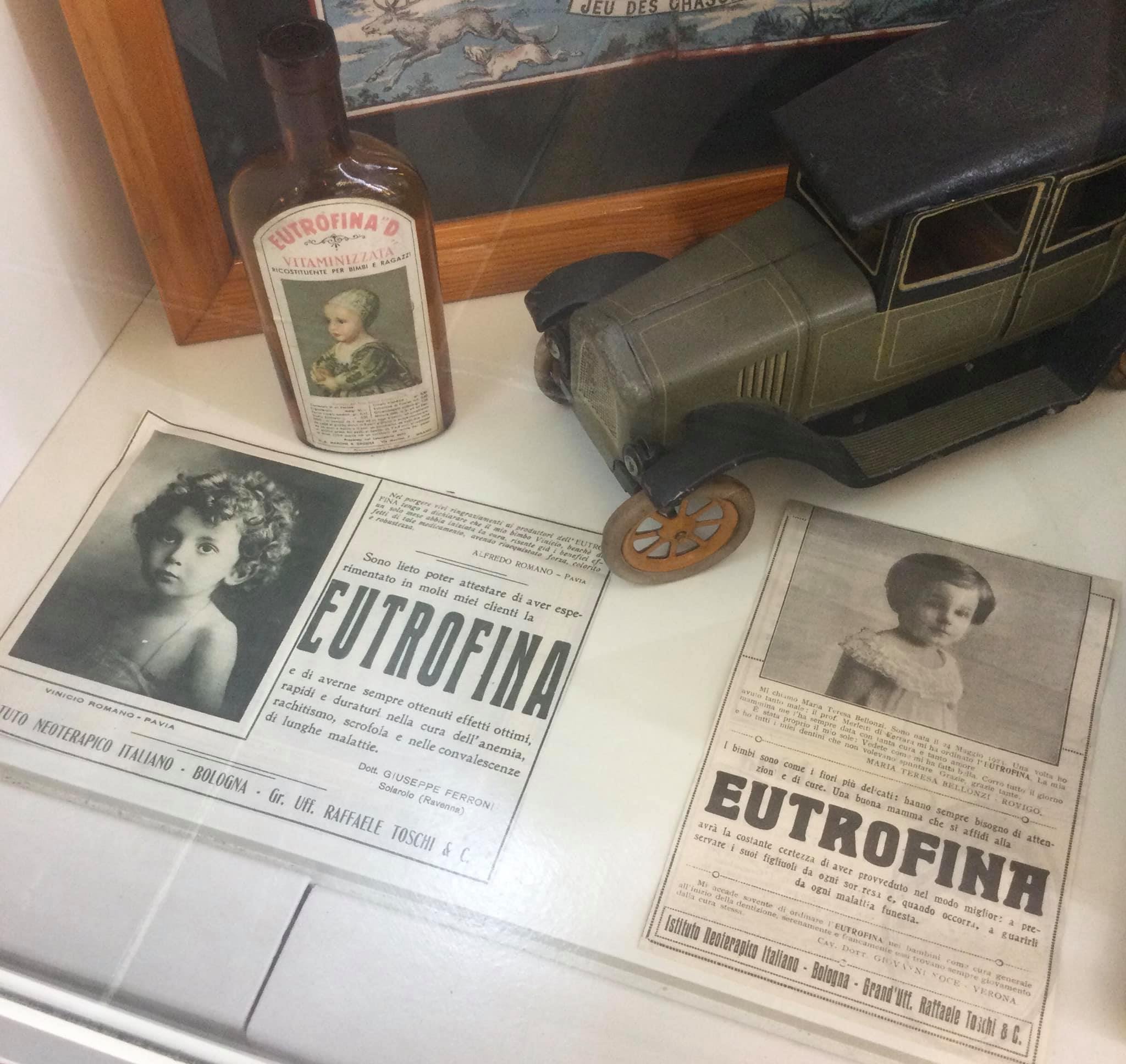 9a. Eutrofina, Istituto neoterapico italiano Bologna, ricostituente, anni '20 (foto Museo del Giocattolo e del Bambino di Santo Stefano Lodigiano)